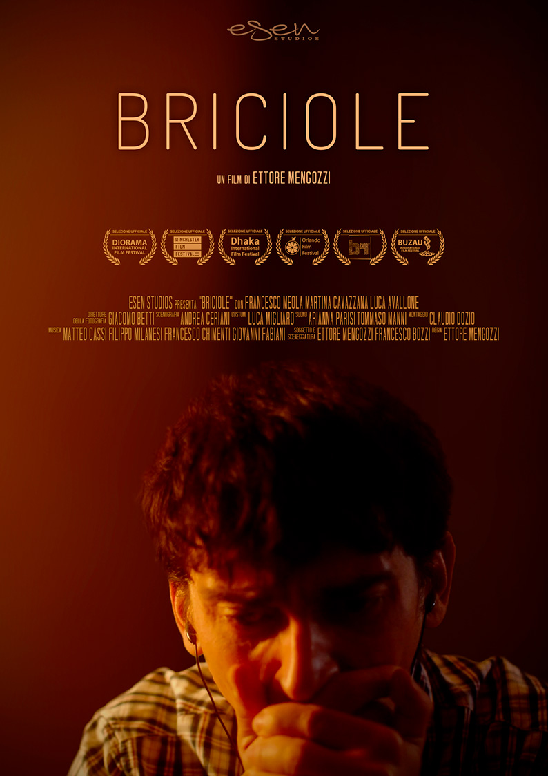 Distribuzione film cortometraggio: poster del film corto "Briciole" di Ettore Mengozzi