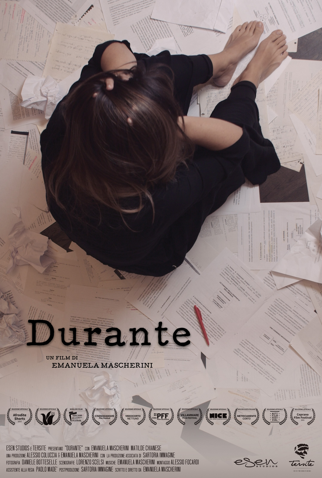 Poster Durante, film di Emanuela Mascherini nella sezione della distribuzione cortometraggi