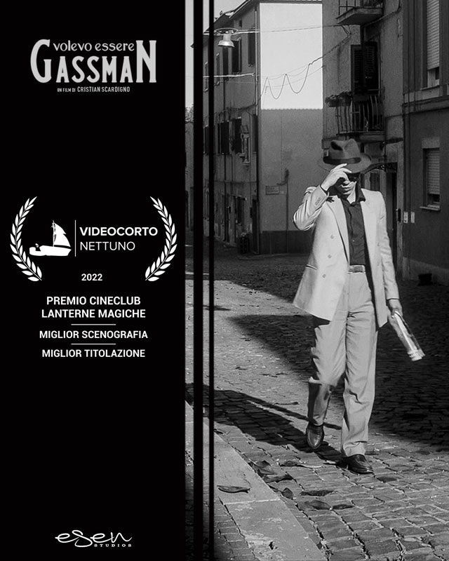 Distribuzione del cortometraggio "Volevo essere Gassman": tre premi al Videocorto Nettuno