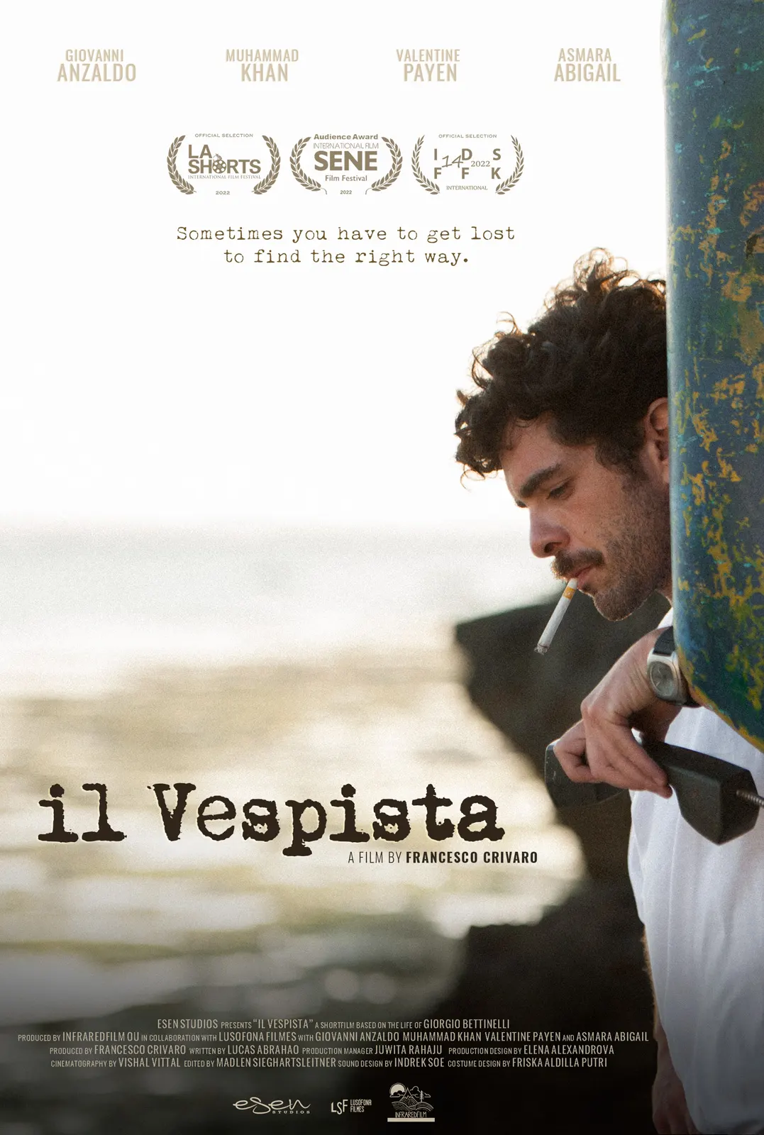 Distribuzione del cortometraggio "Il Vespista": poster del film
