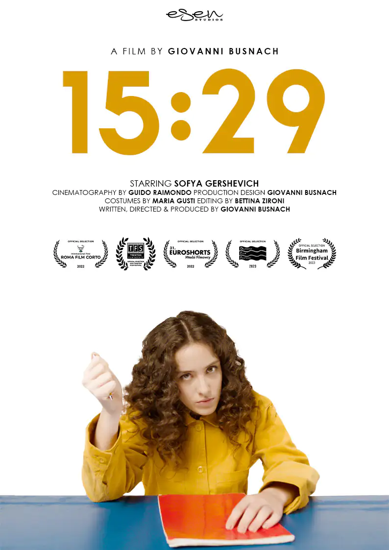 Distribuzione del cortometraggio "15:29" di Giovanni Busnach