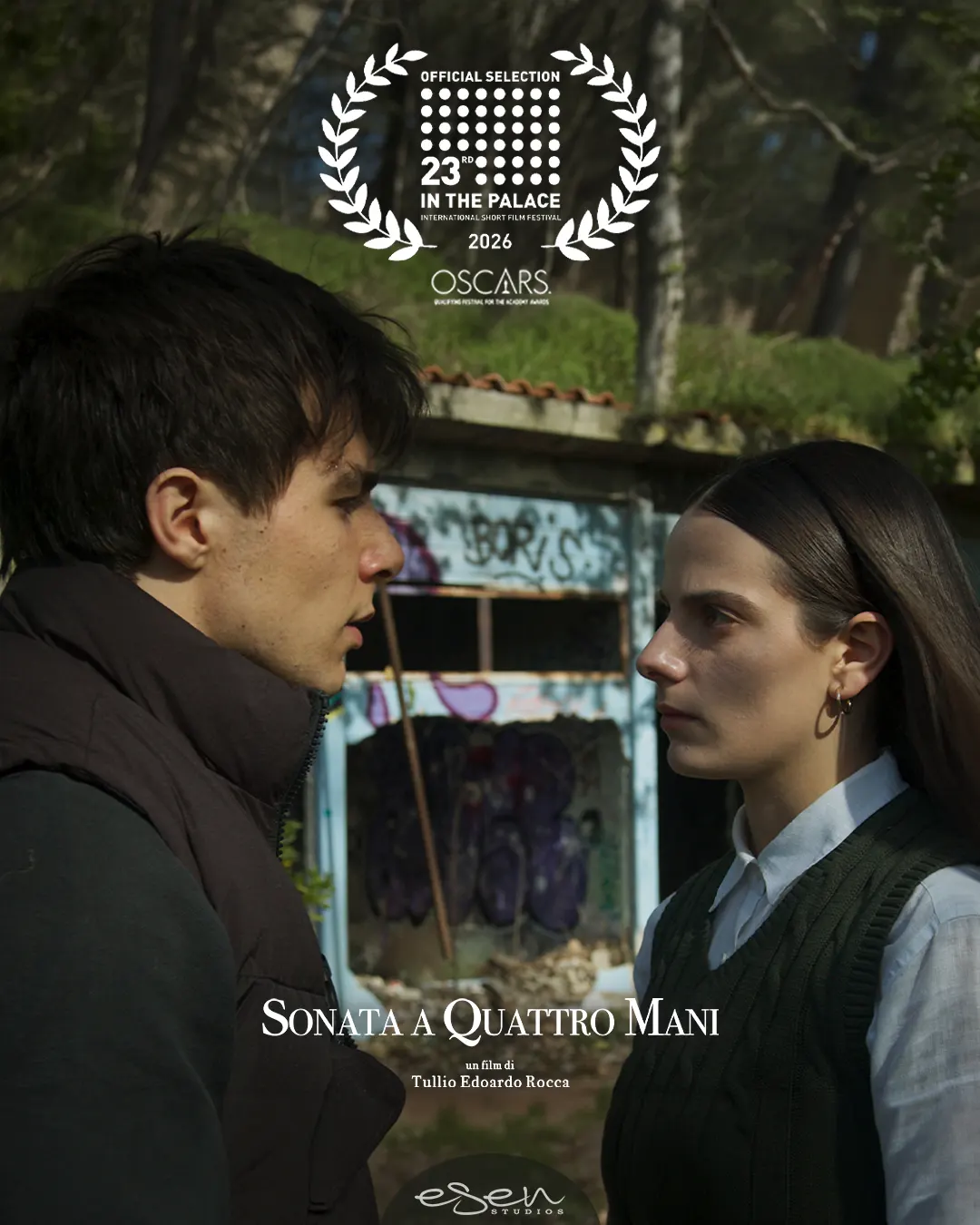 Il cortometraggio "Sonata a quattro mani" di Tullio Edoardo Rocca al 23° IN THE PALACE International Short Film Festival Il cortometraggio "Sonata a quattro mani" di Tullio Edoardo Rocca al 23° IN THE PALACE International Short Film Festival